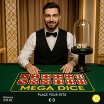 Mega Dice - Jeux avec Croupiers en Direct - Interaction Personnelle